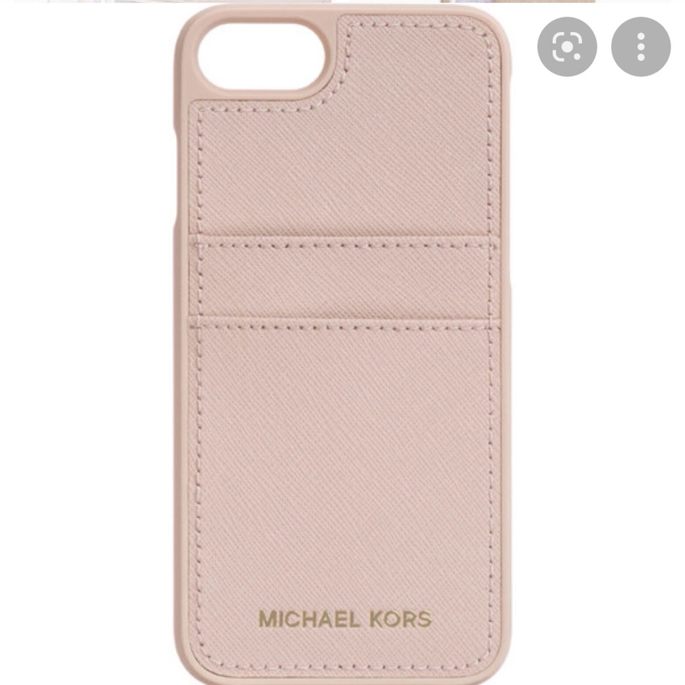 NWT Michael Kors Saffiano Leather Pocket Card iPhone 7+ Case (New in Box)